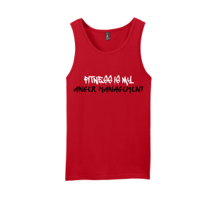 Fitness Is My Anger Management Tank Red