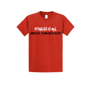 Fitness Is My Anger Management Tshirt Red