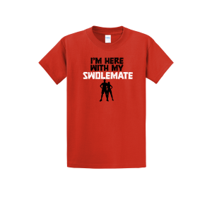 Here With My Swolemate Tshirt Red