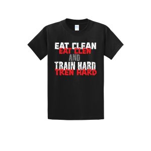 Eat Clen and Tren Hard Tshirt Black